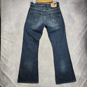 Levis 765 Mens Jeans Flare Leg Dark Wash Denim Size 32x32 Zipper Fly